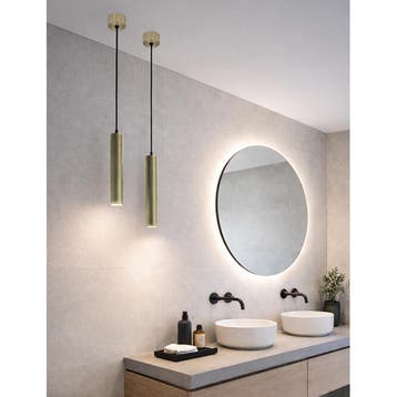 LED Hanglamp 3D - Quanta - Ovaal - Chroom Glas - E27, Ophalen of Verzenden, Nieuw, Metaal, Overige fittingen