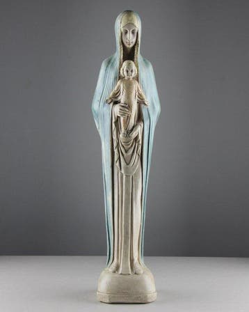 Beeldje - Madonna and Child - Gips