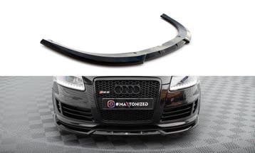 Voorspoiler V.1 Audi RS6 C6 Avant Maxton Glans Zwart, Ophalen of Verzenden, Nieuw
