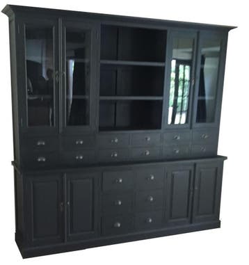 Buffetkast zwart Baarn 250cm, Ophalen of Verzenden, Nieuw