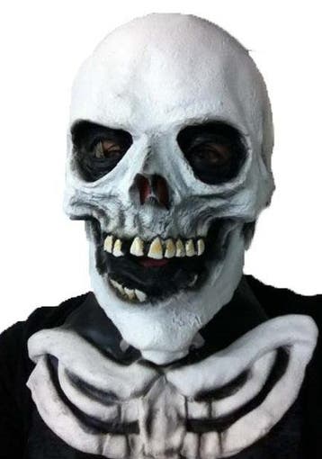 Skull masker met nek, Verzenden, Nieuw