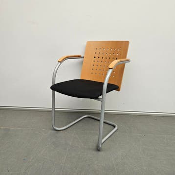 Lande kantoorstoel - nieuwe zwarte stof (alleen per set), Huis en Inrichting, Stoelen, Ophalen of Verzenden, Nieuw