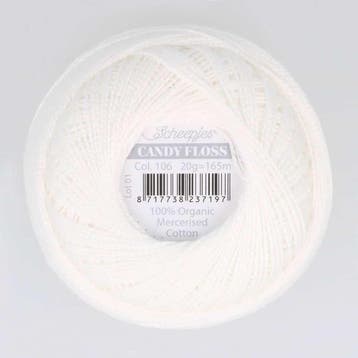 Scheepjes Candy Floss - 106 Snow White, Verzenden, Nieuw