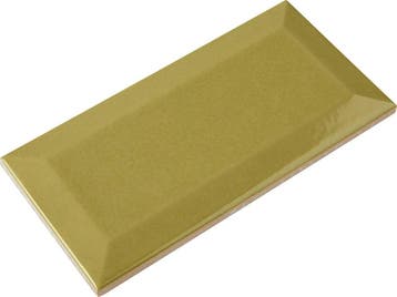 Wandtegel Metro 3D La Cueva Porto Olijf Groen Glans 7,5x15, Nieuw, Minder dan 20 cm, 10 m² of meer, Wandtegels