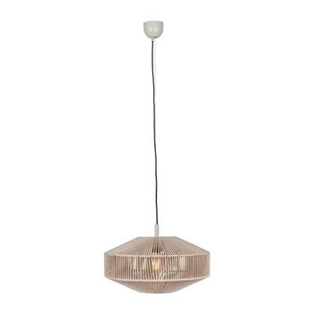 Japandi hanglamp bruin touw 46cm - Svea, Verzenden, Nieuw, Japandi