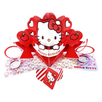 POP UP Wenskaart - POPL007 - Hello Kitty, Ophalen of Verzenden, Gelopen