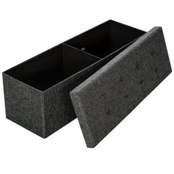 Opvouwbare hocker van polyester met opbergruimte 110x38x38cm, Verzenden, Nieuw