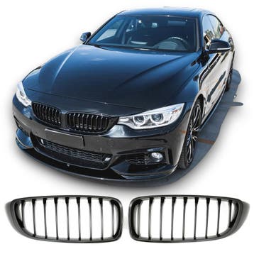 Grille glans zwart geschikt voor BMW 4 Serie F32, F36 & F80,
