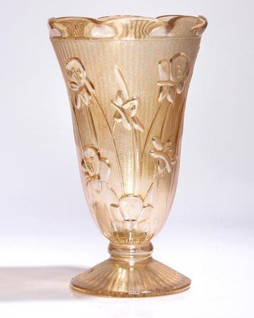 Jeannette Glass Company - Vaas - Geometrische
