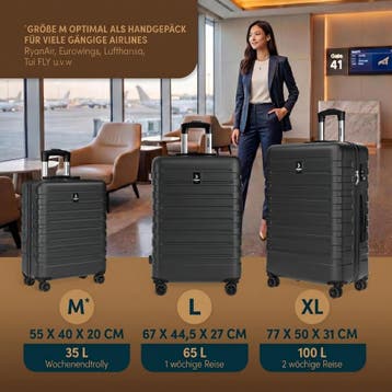 Hardshellkoffer New York - 3-delige set - pastelroze - 36..., Sieraden, Tassen en Uiterlijk, Koffers, Verzenden, Nieuw