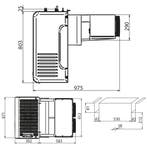 Diamond Hang-/Wandunit Vries | 18.1m³ | -25°C/-15°C | 1.3kW, Ophalen of Verzenden, Nieuw