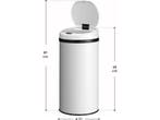 Automatische Prullenbak - Sensorprullenbak - 40 Liter - Wit, Verzenden, Nieuw