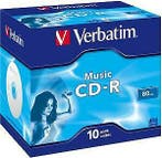 Verbatim | CD-R | 80 Min | Music | 10 Stuks, Verzenden, Nieuw