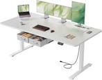 Zit sta bureau - Elektrisch - Verstelbaar - 160x80 cm - Wit, Verzenden, Zo goed als nieuw