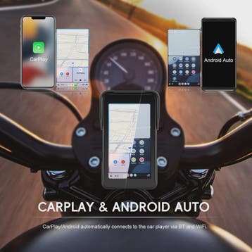 5" Smart Motorfiets Display met CarPlay, Android Auto & IP68, Verzenden, Nieuw