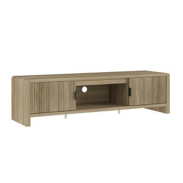 Tv-meubel Lukkodso 150x40x40 cm eikenkleurig middellicht [en, Verzenden, Nieuw