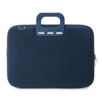 Bombata Velluto 15.6 / 16 inch Laptoptas Ribfluweel Blauw, Verzenden, Nieuw