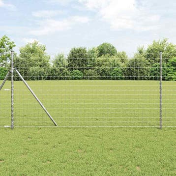 vidaXL Euro Hek 1 x 10 m PVC-gecoat ijzer, Verzenden, Nieuw, IJzer