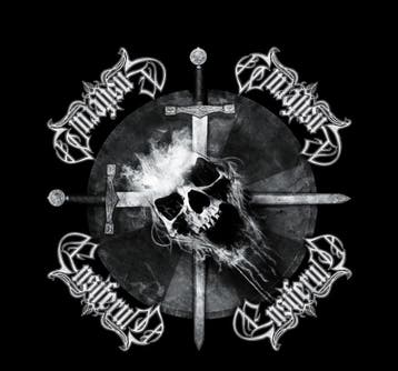 Ensiferum - Skull - Bandana officiële merchandise, Ophalen of Verzenden, Nieuw, Kleding
