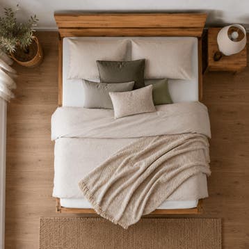 Van Schaik Stavor Massief Eiken Balkenbed - 140 x 200, Nieuw