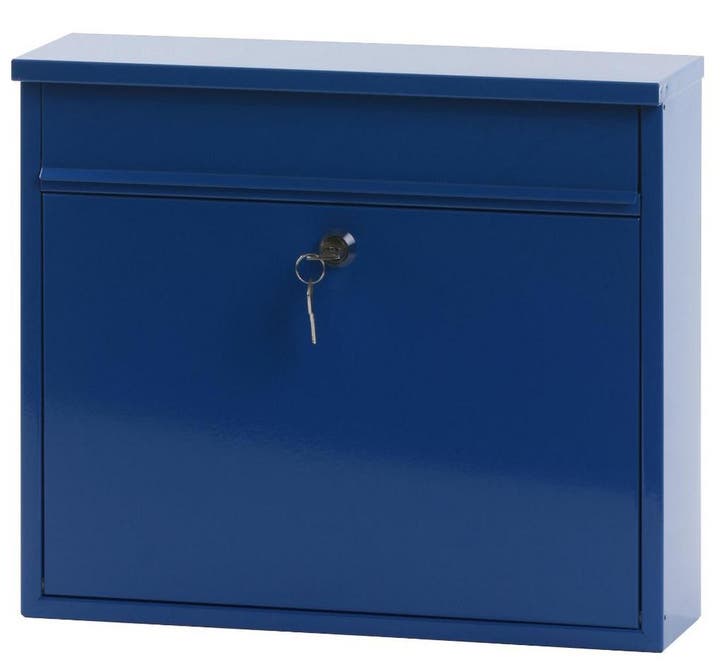 Wandbrievenbus Granadan Blauw, Tuin en Terras, Brievenbussen, Verzenden