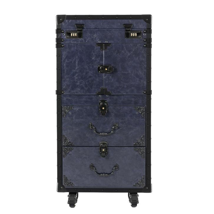 Vintage Make-up Trolley met Wielen en Slot, Sieraden, Tassen en Uiterlijk, Uiterlijk | Cosmetica en Make-up, Nieuw, Verzenden