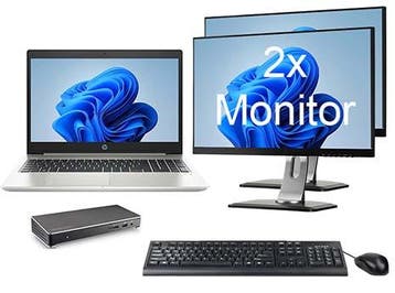 HP ProBook 450 G7 i5 10e Gen incl. 2 Monitoren + Windows 11, Ophalen of Verzenden, Nieuw