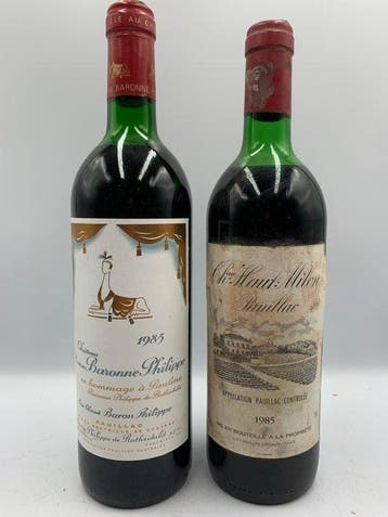 1985 Château Mouton Baronne Philippe & Château Haut-Milon -, Nieuw