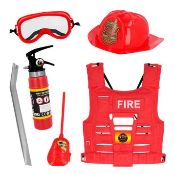 Accessoireset met Vest Brandweer Kind 6-delig, Ophalen of Verzenden, Nieuw