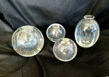 Glasfabriek Leerdam - A.D. Copier - Vaas (4) - spijkerglas -