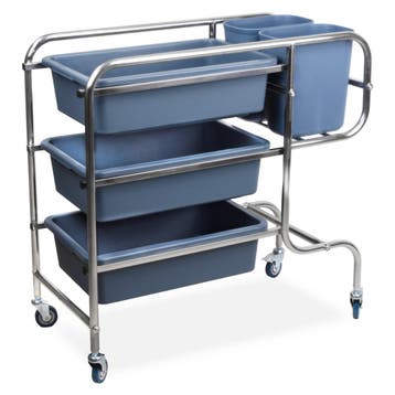 HCB Afruimwagen - 3 lagen - bakken - 96 cm - kunststof, Verzenden, Nieuw in verpakking