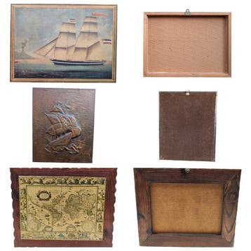 Wanddecoratie (3) - Duitsland - Maritieme wanddecoratie, Antiek en Kunst, Curiosa en Brocante