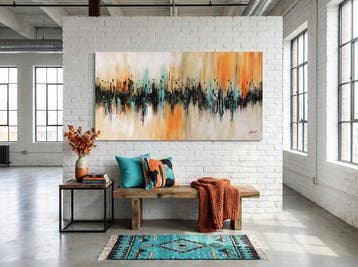 Monika Spiewak - Abstract - Oil Painting Stretched On The