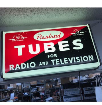 Rauland Tubes For Radio And Television Lichtbak - Zeldzaam, Ophalen, Gebruikt