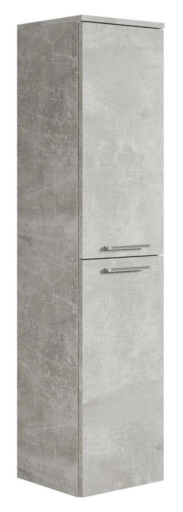 Badkamerkast Saturnus 35 x 35 x 130 cm Beton Grijs Kolomkast, Verzenden, Nieuw, (Half)hoge kast