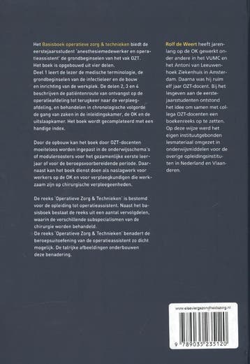 Basisboek operatieve zorg en technieken / Operatieve zorg en, Boeken, Verzenden, Zo goed als nieuw, Rolf de Weert