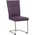 Leren eetkamerstoel Retro - Toledo Aubergine (paars) -, Huis en Inrichting, Stoelen, Overige kleuren, Nieuw, Leer, Ophalen of Verzenden