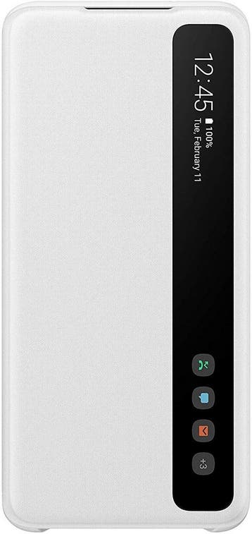 Smart Clear View cover Samsung S20 Plus EF-ZG985CWE wit, Verzenden, Nieuw