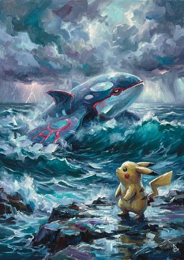ANDSAL MCMXCI - Kyogre Rising - Pikachu and the Storm Coas, Nieuw