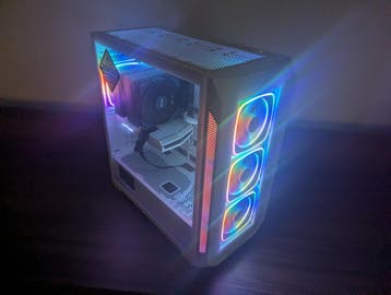 RGB Game PC Ryzen 7 5700X – RTX 3080 – 16gb – 1TB, Computers en Software, Desktop Pc's, Virtual Reality, 1TB M2.0 SSD nieuw, Blue-Monkey