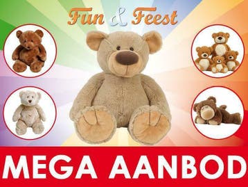 Teddybeer knuffels- Het grootste aanbod teddyberen knuffels, Ophalen of Verzenden, Nieuw, Beer