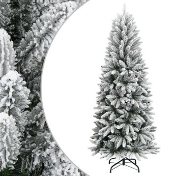 vidaXL Kunstkerstboom met sneeuw 150 cm PVC en PE, Diversen, Verzenden, Nieuw
