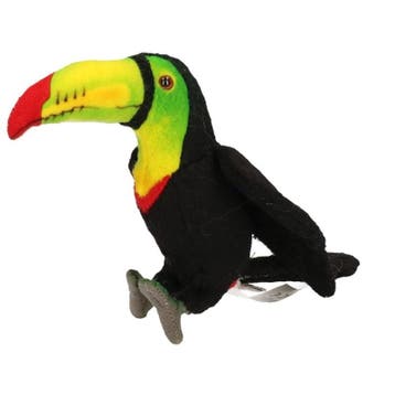 Hansa toekan knuffel - pluche - 15 cm - vogelknuffel, Verzenden, Nieuw