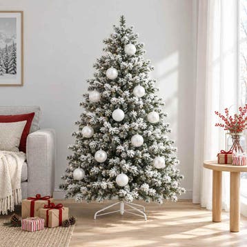vidaXL Kerstbalset XL 15 st Wit Dia. 10 cm Kunststof, Verzenden, Nieuw