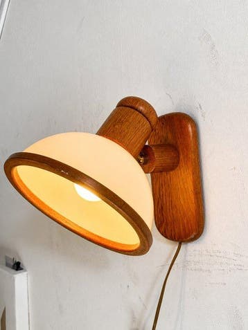 Steinhauer - Wandlamp - Hout, Glas