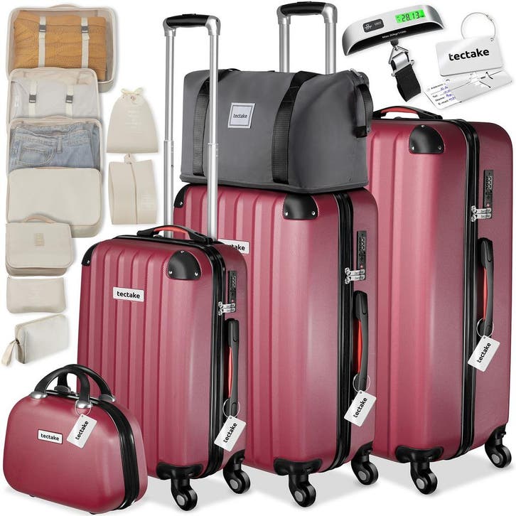Cleo-set harde koffers met TSA-slot en kofferweegschaal, Sieraden, Tassen en Uiterlijk, Uiterlijk | Cosmetica en Make-up, Verzenden