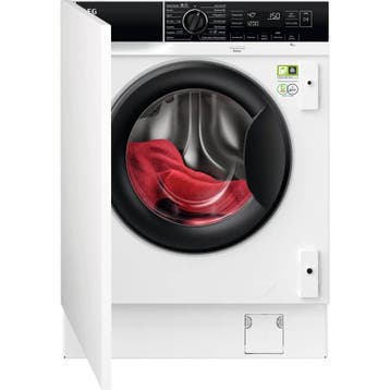Nieuwe AEG inbouwwasmachine 9KG inverter + STOOM LR8BI7480, Energieklasse A of zuiniger, 1200 tot 1600 toeren, Verzenden, 8 tot 10 kg