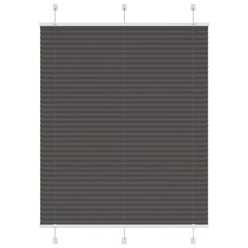 vidaXL Plissé rolgordijn 110x100cm stofbreedte 109,4cm, Verzenden, Nieuw, Zwart