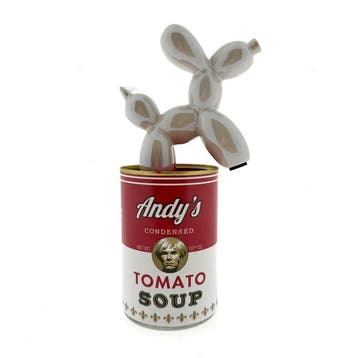 Koen Betjes (1992) - Balloon Dog (white) x Andy Warhol