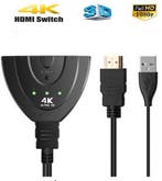 DrPhone - HDMI Kabel 3 Poort HDMI Switch Splitter 3D 2K 4K H, Verzenden, Nieuw